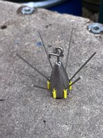 10x5oz 6 wire cliptail Bullet distance sea fishing leads,beach,boat,pier