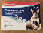 DIMETHICARE LINE ON FLEA TREATMENT RABBITS GUINEA PIGS FERRETS 3 Pack X2