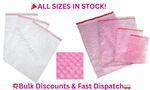 Bubble Wrap Bags Pouches Clear & Pink Anti-Static Padded Envelopes All Sizes
