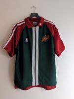 Seattle Sonics Vintage NBA Warm Up Shirt Full Zip Champion Medium