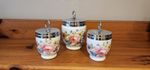 Royal Worcester Large King Size Vintage Egg Coddler & 2 Original Size Coddlers