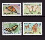 Anguilla 1987 Butterflies set mint hinged stamps