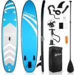 10FT Inflatable Stand Up Paddle Board Surfboard Surfing Board SUP w/ Pump Bag