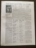 POSTER EVENING STANDARD 7TH AUG 1933 “20,000 CROWD CHEERS HOBB’S 196TH CENTURY”