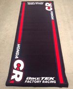 Biketek Honda CR Factory Racing Garage Mat Office Home Garage Workshop GRGMAT80