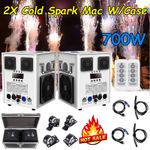 2 Pcs/Set Cold Spark Firework Machine Stage Effect DMX Machine DJ W/Flight Case