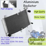 For Suzuki GSXR 600 SRAD 97-00 GSXR 750 SRAD 96-99 Aluminium Water Radiator