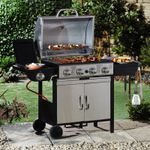 Blazebox Gas BBQ Grill 4 + 1 Side Burner & Warming Racks Stainless Steel Finish