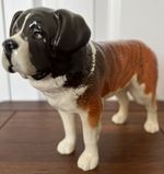 BESWICK ENGLISH PORCELAIN ST. BERNARD "CORNA GARTH STROLLER" DOG FIGURINE
