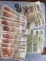 5630 Old Greek Drachma Notes And Coins