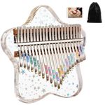 Kalimba 17 Note Keys Thumb Piano Pink Crystal Clear Transparent Finger Piano
