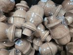 Staircase Newel Post Cap Oak ACORN Design for 90mm Newels Full or Half Options
