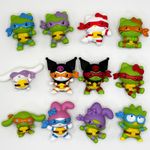 2025 Teenage Mutant Ninja Turtles Hello Kitty Happy Meal Toys 1-12 Set Brand New