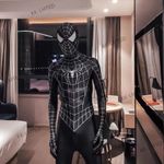 2026 Black Spider-Man Costume Spandex Jumpsuit Halloween Cosplay Bodysuit