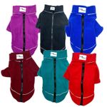 Dog fleece Coat zip Puppy Fleece Sweater Clothes 6 Sizes Luxury 173 sold