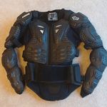 Fox BMXRacing Mens Black Raceframe Impact CE Low Profile Chest Back Protection