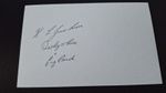 Les JACKSON, (1921-2007 )Derbyshire & ENGLAND Cricketer , hand signed postcard