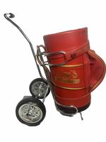 Old St. Andrews Scotch Whisky , Leather Golf Bag With Cart Bottle Holder
