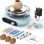 Alldeer Mini Pottery Wheel Kit,Electric Pottery Wheel w/ 8 Pottery Shaping Tools