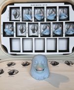 Norman Picklestripes TV Prop Test Possum Stop Motion Puppet Head Inc Faces