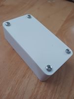 White plastic Enclosure  box . Hobby. Project. Electronics. Led. circuit board.