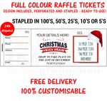 RAFFLE PRIZE DRAW TICKETS PRINTING NUMBERED PERSONALISED FULL COLOUR