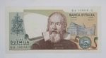 1973 Banca D'Italia Italy 2000 Lire ITL Banknote Serial No. BA 129210 C Galileo