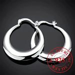 Circle Earrings, Simple And Grand, Outline Elegant Contours With Smooth Lines, F