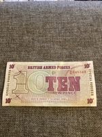 British Armed Forces 10 New Pence Note