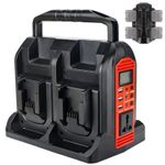 350W Power Inverter for Milwaukee 18V Li-ion Battery 4-Port DC 18V ~ AC 220-230V