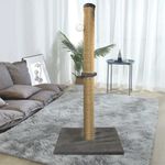 74CM TALL LARGE CAT SCRATCHING POST STRONG NATURAL SISAL POLE HEAVY DUTY BASE UK