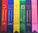 Prize RIBBONS - Own logos - Personalised Printing x 6