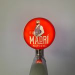 Brand New Madri Beer Badge! Madri Beer Lens! Madri Pump Badge! Frog Eye Lens