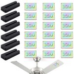 Ceiling Fan Balancing Kit 24 Pieces 1.61 × 0.67 × 0.24 inch, Black + Gold 