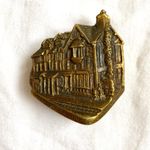 Antique Brass Door Knocker Shakespeares House Stratford on Avon 1564 - 1616 8cm