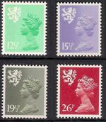 Scotland 1982 S38 12 1/2p S41 15 1/2p S45 19 1/2p S49 26p Perf 14 Type I Set MNH