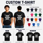 Custom Printed T Shirt Personalised Logo Text Workwear Event Stag do Hen Party