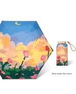 Portable Mini Pocket Compact Umbrella Sun Anti UV 6Folding Rain Windproof Travel