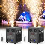2PCS 700W Cold Spark Machine DMX Stage Special Effect Wedding DJ Event with Case