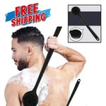 Soft Silicone Back Scrubber Brush – Long Handle Bath Brush for Deep Cleansing..