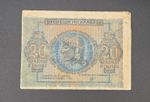 1944 Greece 20 Drachmai Zeus Note P#323 Circulated (FN2)