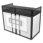 Vonyx DB6 Foldable DJ Booth with TV Screen Mount for 65" Displays