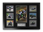 Valentino Rossi Signed A2 Large Framed Printed MotoGP Autograph Display Gift