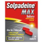 Solpadeine Max Tablets | 24 Tablets | Pain Relief - Only ONE box allowed!