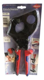 Knipex 95 31 280 Professional Ratchet Cable Cutter 52mm /380mm2 New on Card (1)