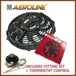 12" Aeroline® 120w 12v Electric Radiator Cooling Fan + Thermostat Fits KIT CAR