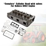 Complete Cylinder Head & Full Gasket Kit Compatible With Kubota D902 Engine D