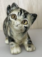 Vintage Winstanley Tabby Cat No.1 Yellow Eyes Kitten Signed