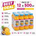 Juice Burst Quench Tropical Fruits Flavour Drink 500ml Bottles (Pack of 12)