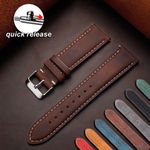 Mens Watch Strap Handmade Genuine Leather Vintage Wrist Band 18MM 20MM 22MM 24MM